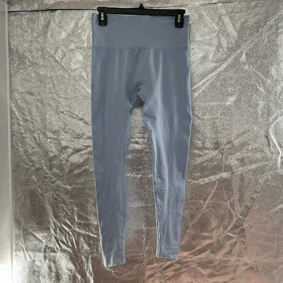 Set active light blue high rise seamless leggings M - Picture 3 of 11